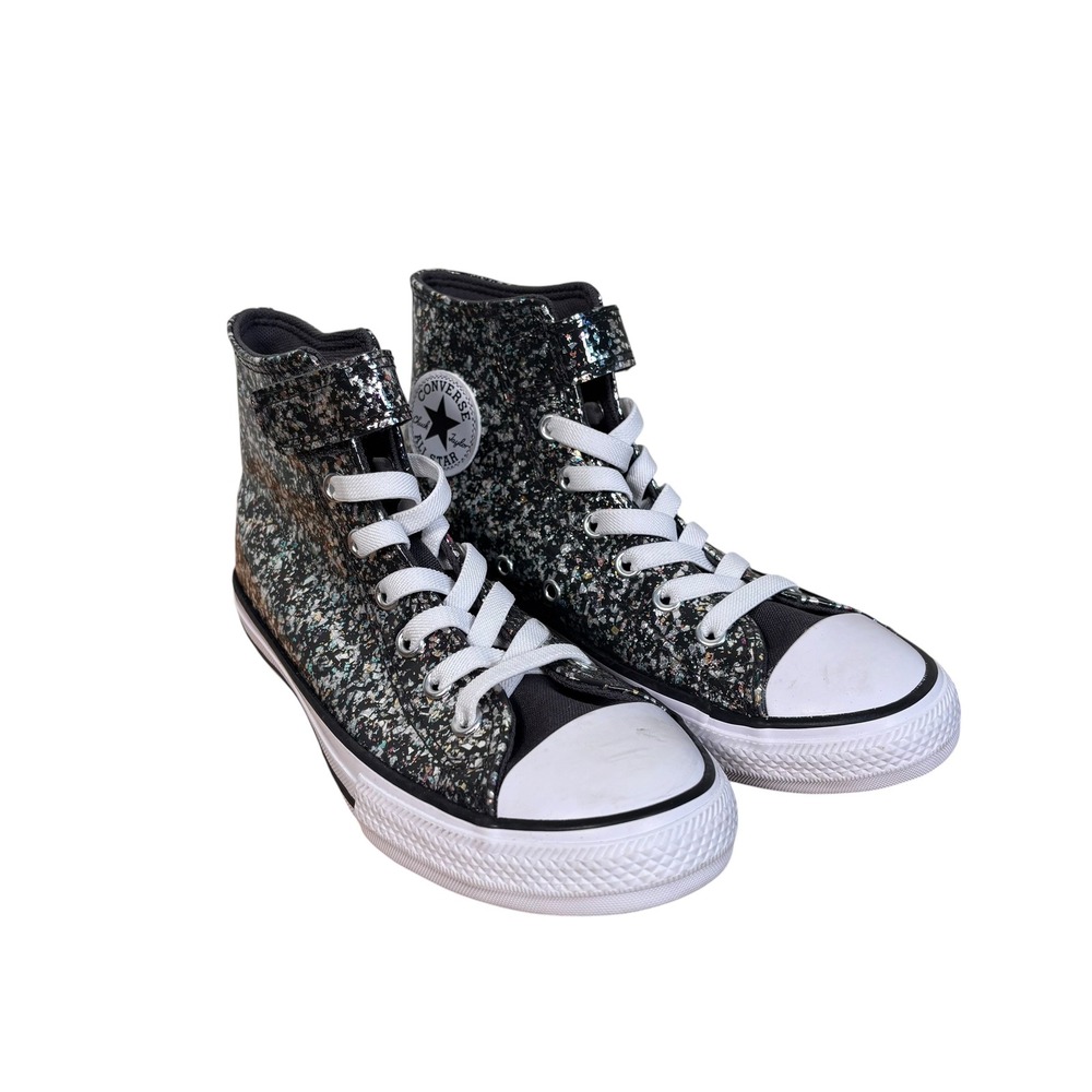 Converse Chuck Taylor All Star Youth 3 Black Multi Glitter High Top A11116C